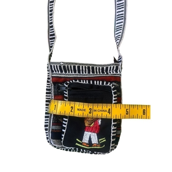 Handmade guatamalen crossbody small pouch bag - Picture 2 of 4